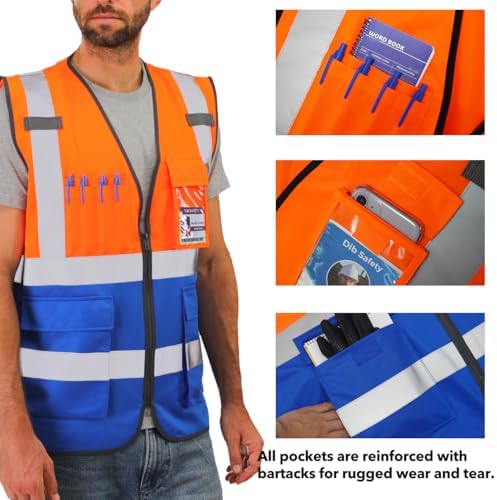 Dib Safety Hi Vis Reflective Safety Vest - Image 3