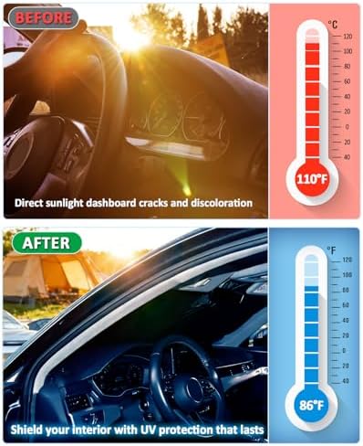 Windshield Sunshade Sun Shade Custom Fit - Image 4
