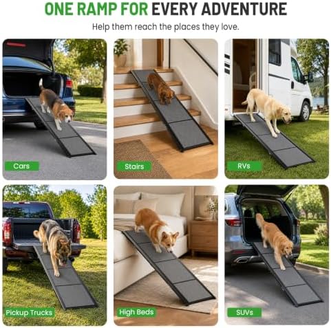Dog Ramp for Car 79" L x 20" W, Folding Ramp for Large Dogs, 200 LBS - Image 6
