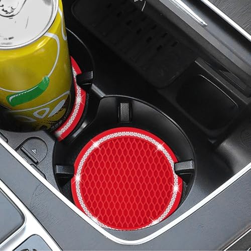 COCASES Car Coasters, 4 Pack Vehicle Bling Car Coaster, Universal Rhinestone - Image 3