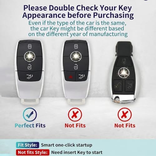 Leather Key Fob Cover for Mercedes-Benz, Full Protective Case - Image 3