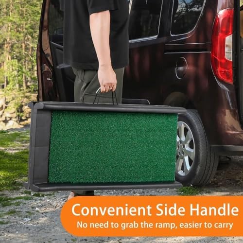 Dog Ramp for Car & SUV with Poly Grass Non-Slip Surface – Lightweight & - Image 7