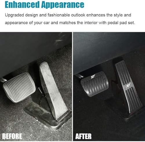 LEXLEY 2PCS Aluminum Brake Gas Pedal Covers - Image 3