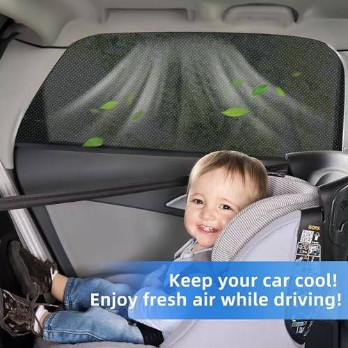 2026 New Upgrade Car Window Shades, 2 Pack Side Car Window Sun Shades - Image 2