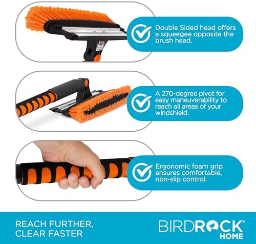 BIRDROCK HOME 39" Extendable Snow Brush - Image 6