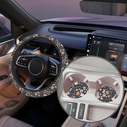 Colorful Wildflower Steering Wheel Cover - Image 5