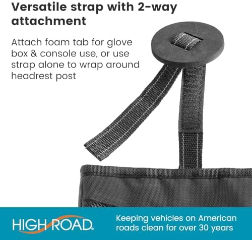 High Road Compact Hanging Car Trash Bag - Image 4
