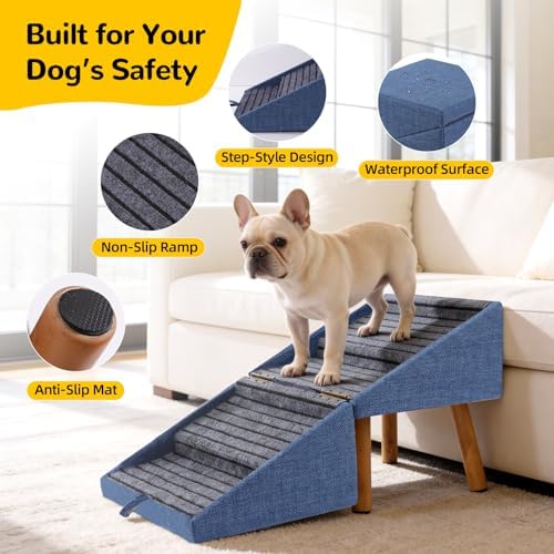 Dog Stairs for Small Dogs, Dog Safety Ramp for Couch - Image 4
