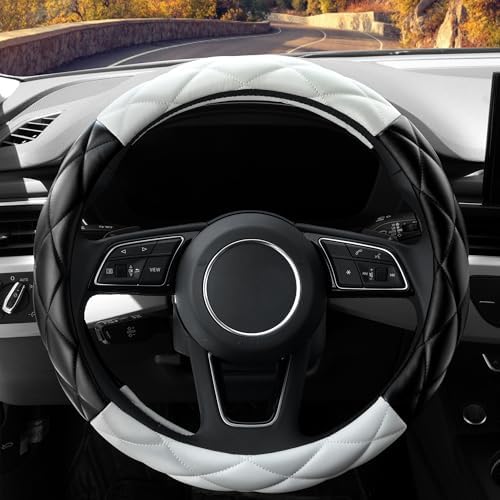 YHONGJT Cute Soft Microfiber Leather Anti-Slip Steering Wheel Cover, Universal - Image 2