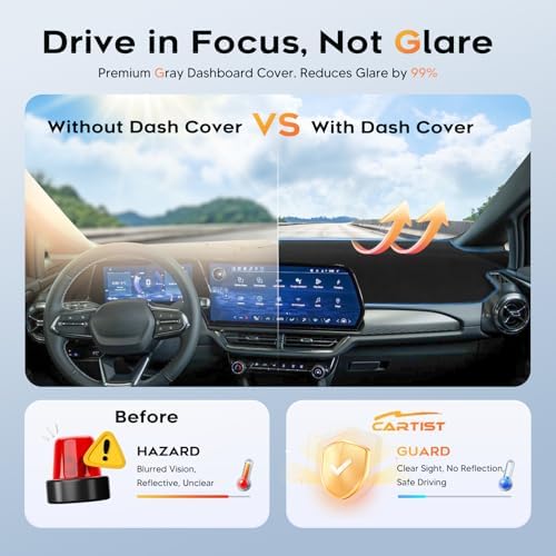 Cartist Black Dash Cover for 2014-2018 BMW X5 Dashboard Cover Mat - Image 5
