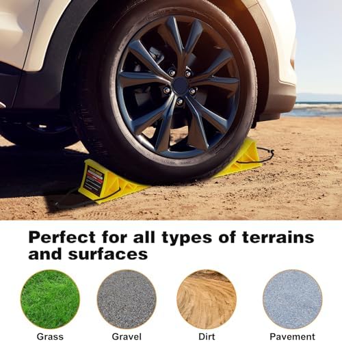 PAHTTO Wheel Chocks, Hard Plastic Wheel Chocks for, Effective in Keeping Your - Image 6