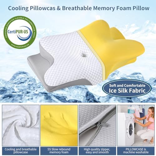 Cervical Pillow for Neck Pain Relief, Ergonomic Neck Pillow for Sleeping - Image 2