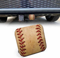 Tow Hitch Covers Baseball, Grunge Sport Leather Worn Baseball Auto 2 Inch by Beabes