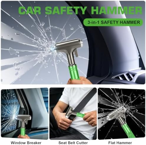 Car Safety Hammer, Metal Window Breaker - Image 3