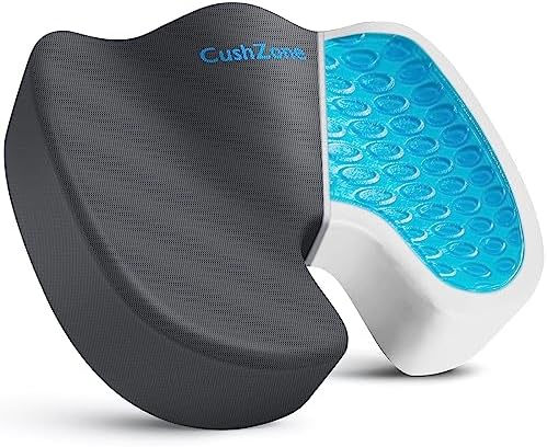 Gel Seat Cushion, Cooling Memory Foam Cushion by CushZone