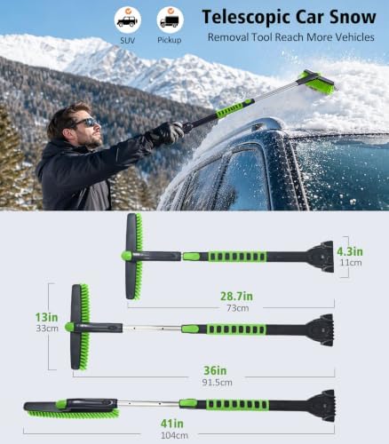 41" Extendable Snow Brush for Car - Image 3