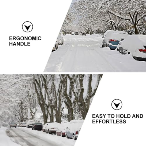 UPKOCH Telescoping Snow Brush Ice Scraper Aluminum Alloy Pole - Image 5