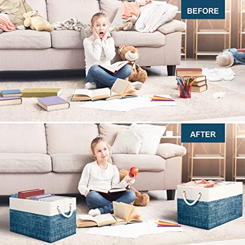 Fab totes Storage Bins 4-Pack, Foldable Storage Baskets - Image 6