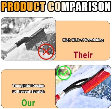 27" Snow Brush and Ice Scrapers - Image 3