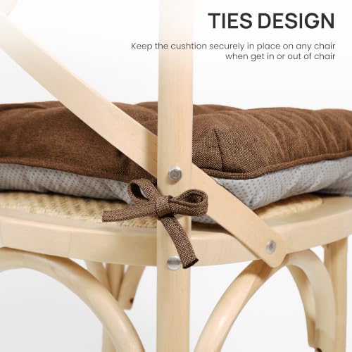 Love's cabin Memory Foam Chair Cushions Set of 4, 19 Inch - Image 5