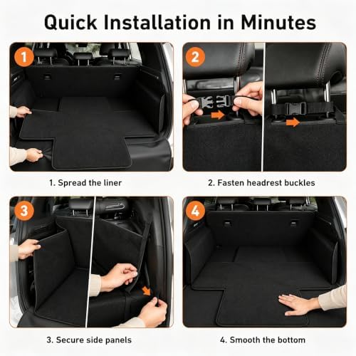 1 PC SUV Cargo Liner for Dogs, Scratchproof Pet Trunk Cover - Image 7