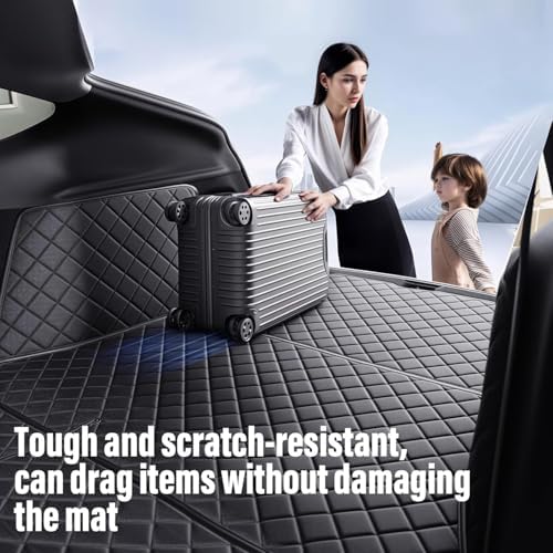 Topfit for Tesla Model Y Trunk Mats Cargo Liner Waterproof Dog Car Seat Covers - Image 4