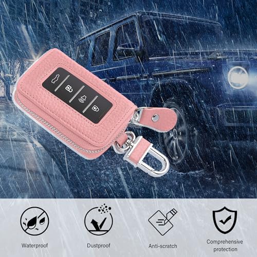 Car Key Fob Case for Replacing Old Key Fob Cover, Genuine Leather Car Key Case - Image 7