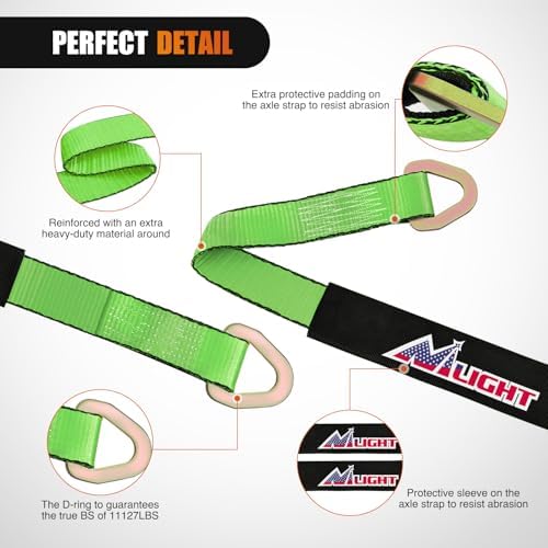 Nilight 2" x 38" Axle Tie Down Straps - Image 3