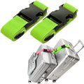 Luggage Straps for Suitcases, Travel Belt Multiple Connector, 2 Pack Green by Ajmyonsp