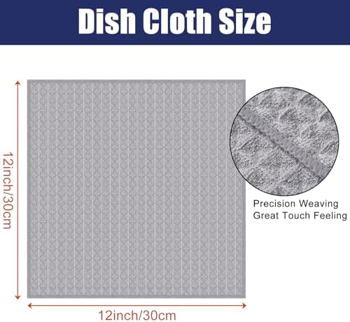Homaxy Microfiber Waffle Weave Kitchen Dish Cloths - Image 2
