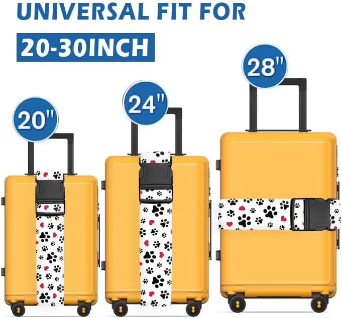 Luggage Straps for Suitcases Travel Belt Accessories, Cute Suitcase Strap - Image 2