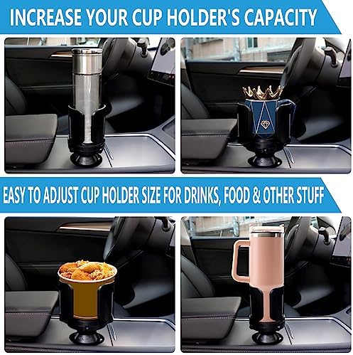 Octomo Car Cup Holder Expander, Hold 2.9" to 5.5" Large Bottles - Image 5