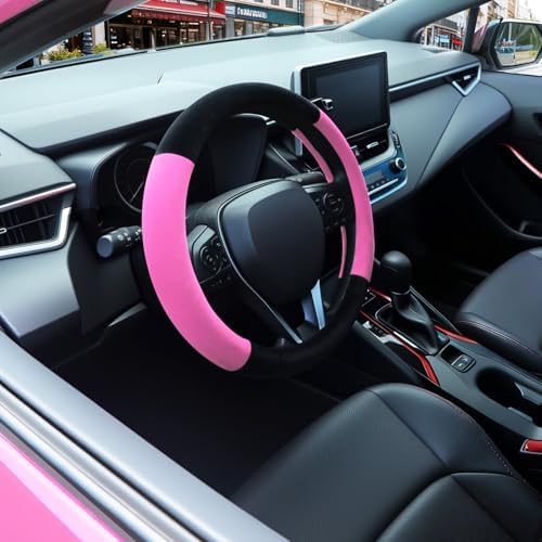 SEG Direct Plush Steering Wheel Cover 14.5"-15" Heavy-Duty, Summer Winter - Image 4