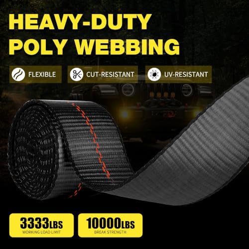 4 Pack Car Tie Down Straps for Trailers, 000 lbs Break Strength, Includes 4 x - Image 5