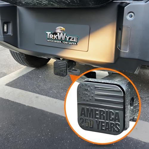 American Flag Hitch Cover, CAR-WASH-Safe, Rust & UV Resistant - Image 4