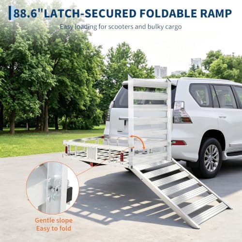 Garvee 500LBS Aluminum Hitch Cargo Carrier 50 * 29.7" - Image 3