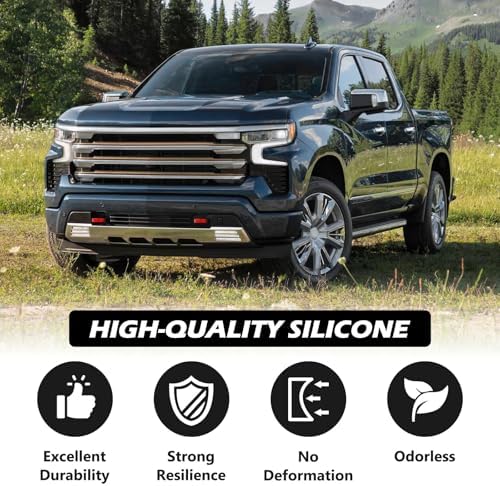 Tow Hook Covers for Silverado 1500/Sierra 1500 Red - Image 3