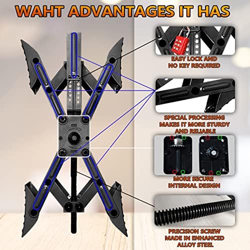 Camper X-Shaped Wheel Chock Stabilizer, 2 Sets RV Stabilizer Wheel Chock Scissor - Image 4