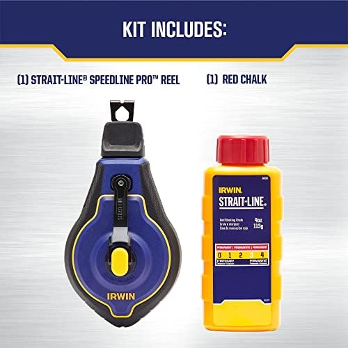 IRWIN Tools STRAIT-LINE Chalk Line, Speedline Pro Reel, 100 ft. - Image 2