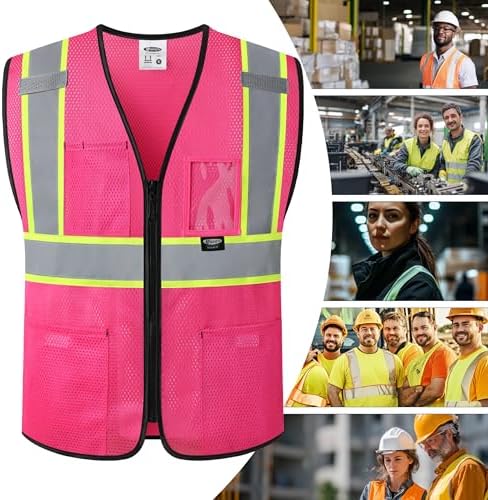 JKSafety Safety Vest for men women Hi Vis Vest - Image 5