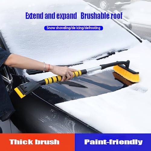 Car Snow Shovel, car Mounted Telescopic defrosting Shovel, Snow Brush 2-in-1 - Image 6
