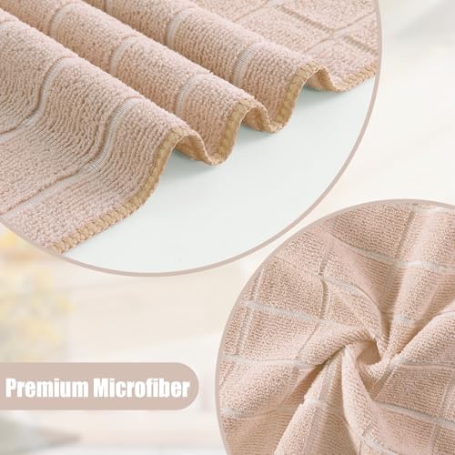 Homaxy Microfiber Kitchen Towels and Dishcloths Sets, 12 Pack - Image 2