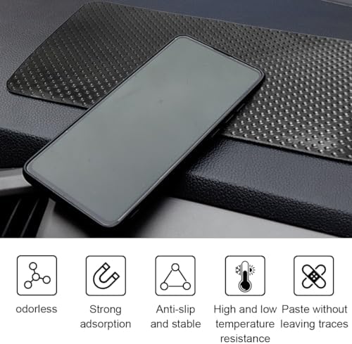 GLSOWEE Car Dashboard Anti-Slip Mat, 10.6"×5.9" Non-Slip Adhesive Pad - Image 4