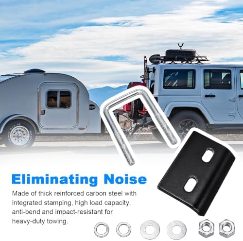 Trailer Hitch Tightener, Anti-Rattle, Fits 1.25" and 2" Hitches - Image 5