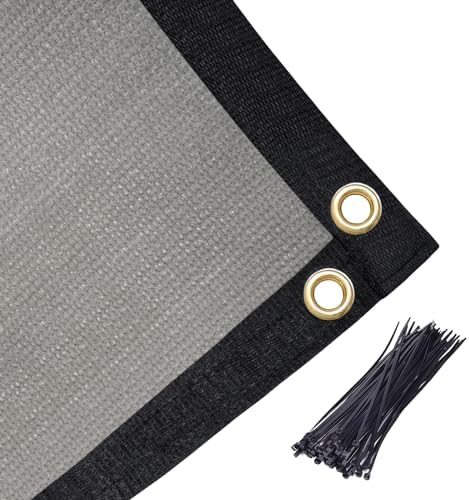 Amagenix 90% Shade Fabric 13'X 13' Gray Sun Shade Cloth - Image 6
