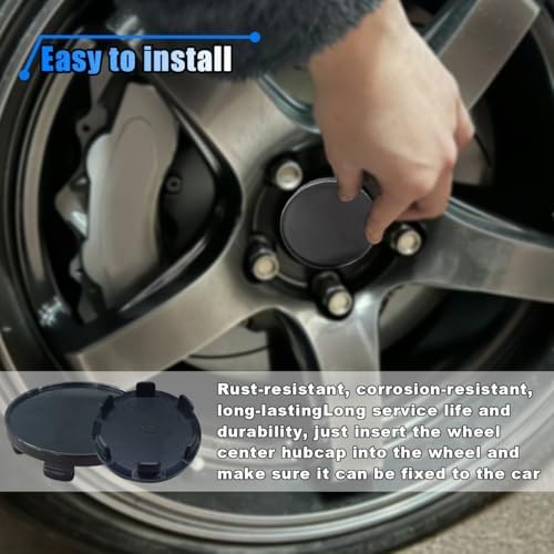 4PCS Wheel Center Cap, Snap-in Plastic Rim Center Hub Caps Cover, 2.12 '' Outer - Image 5