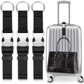 3 Pcs Add a Bag Luggage Straps for Suitcases, Connector Straps by Amylove