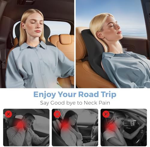 BEBAS Car Headrest Pillow, Ergonomic Neck Pillow - Image 5