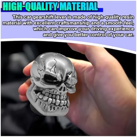 Skull Car Gear Shift Knob, Big Tooth Gear Stick Shifter Knob - Image 4