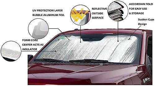 Big Hippo Car Windshield Sun Shade UV Rays Sun Visor Shade, Auto Front Car - Image 6